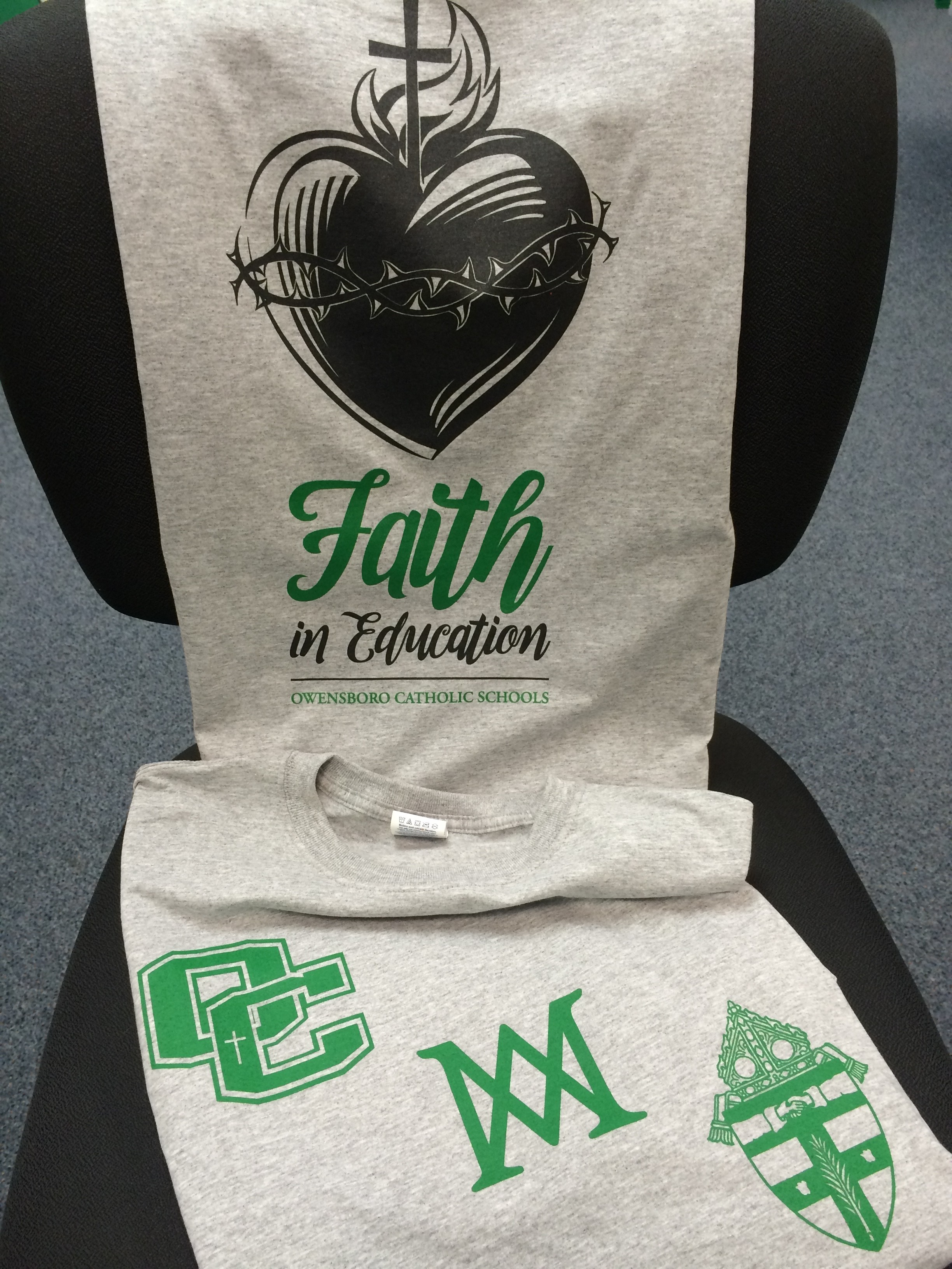 2015 Sacred Heart “Faith In Education” Crewneck Tee
