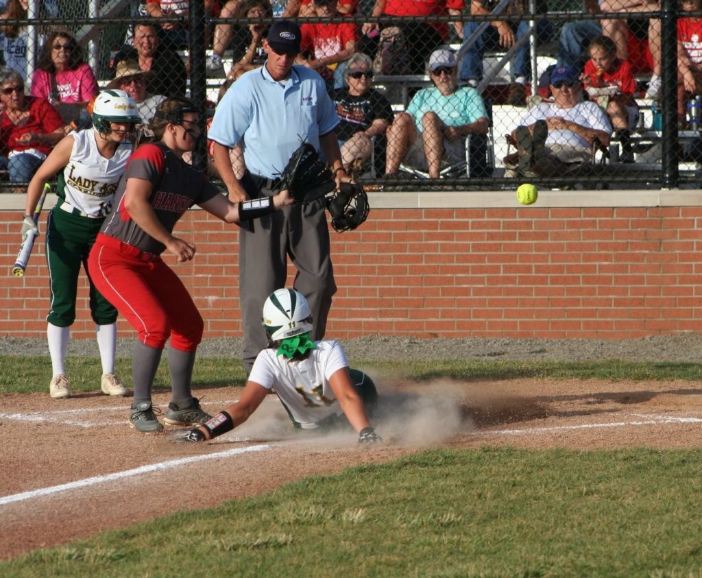 Haley sliding softball Owensboro Catholic Schools