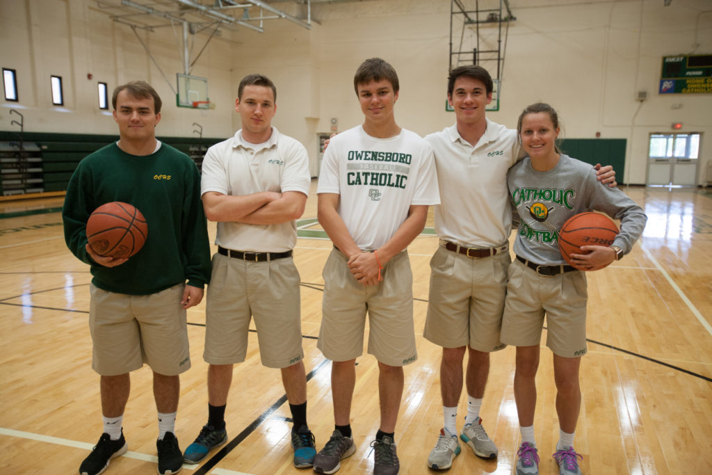 Student representatives of the various sports.
